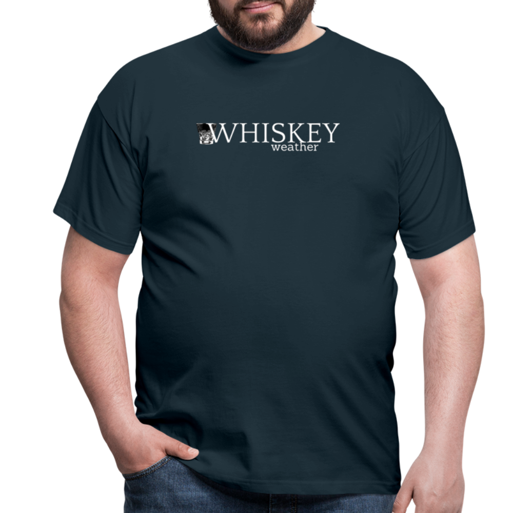 WHISKEY WEATHER - Herren T-Shirt - Navy