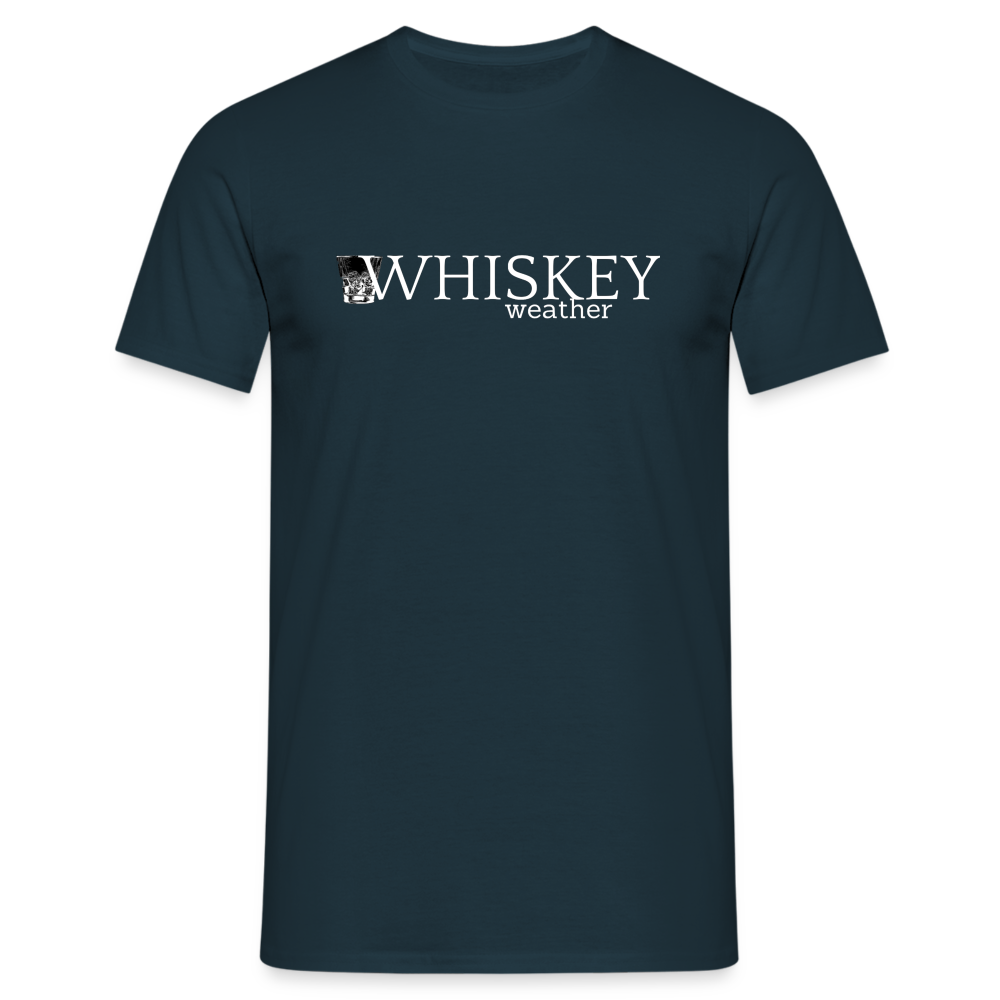 WHISKEY WEATHER - Herren T-Shirt - Navy