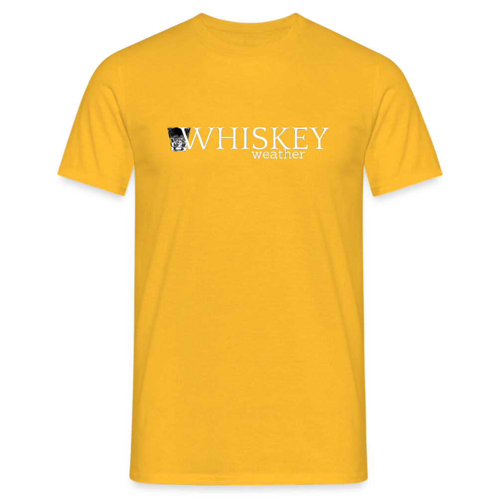 WHISKEY WEATHER - Herren T-Shirt - Gelb