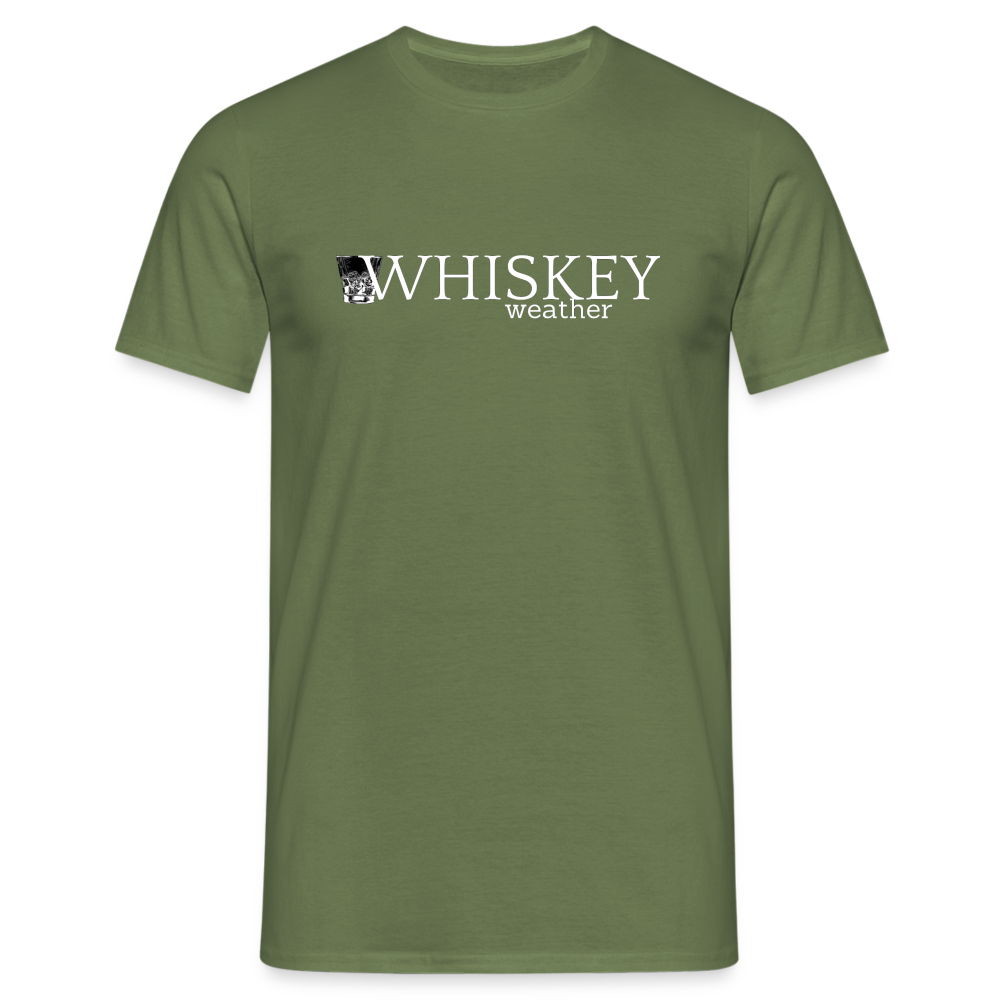 WHISKEY WEATHER - Herren T-Shirt - Militärgrün