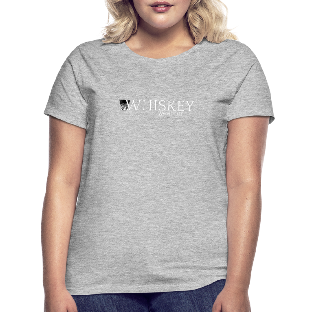 WHISKEY WEATHER - Damen T-Shirt - Grau meliert