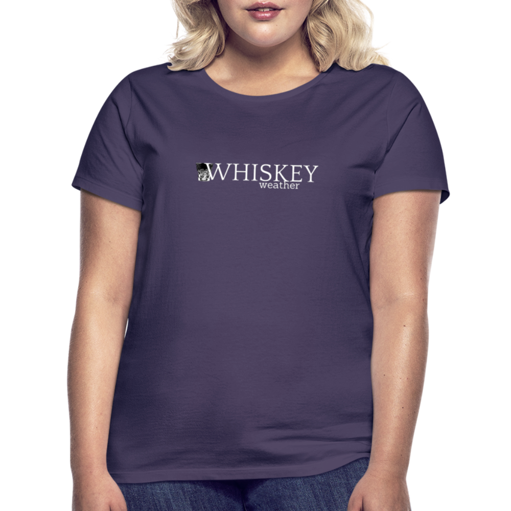 WHISKEY WEATHER - Damen T-Shirt - Dunkellila