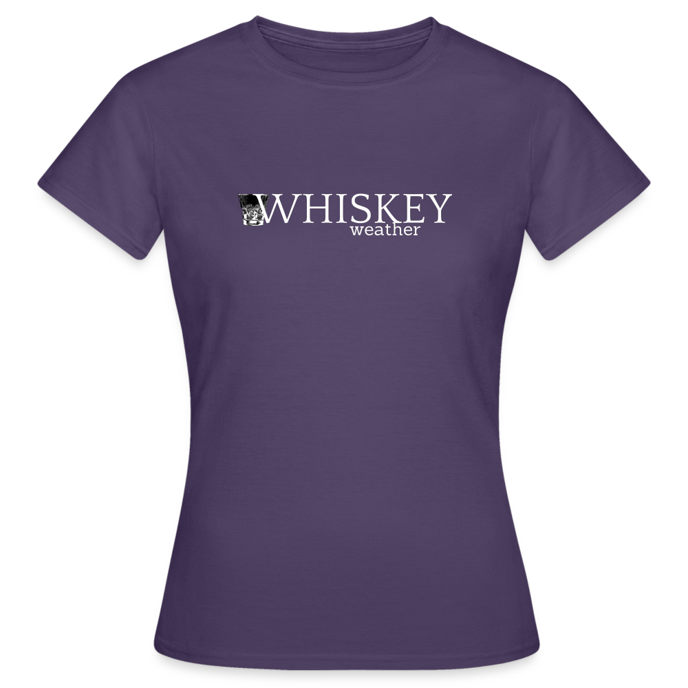 WHISKEY WEATHER - Damen T-Shirt - Dunkellila