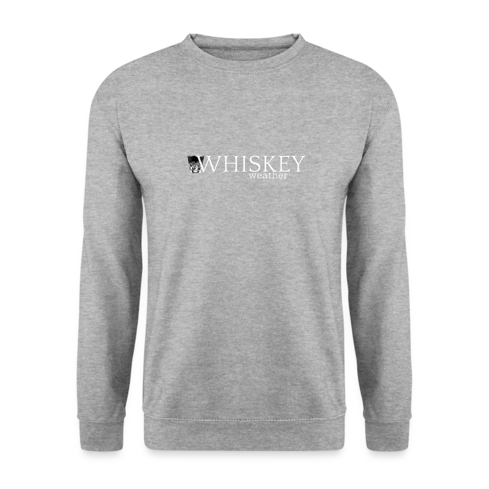 WHISKEY WEATHER - Unisex Pullover - Weißgrau meliert