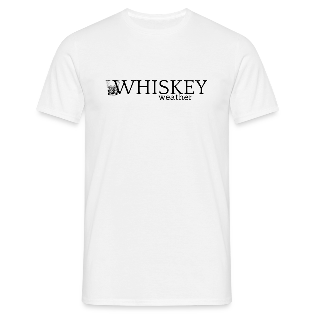 WHISKEY WEATHER - Herren T-Shirt - weiß