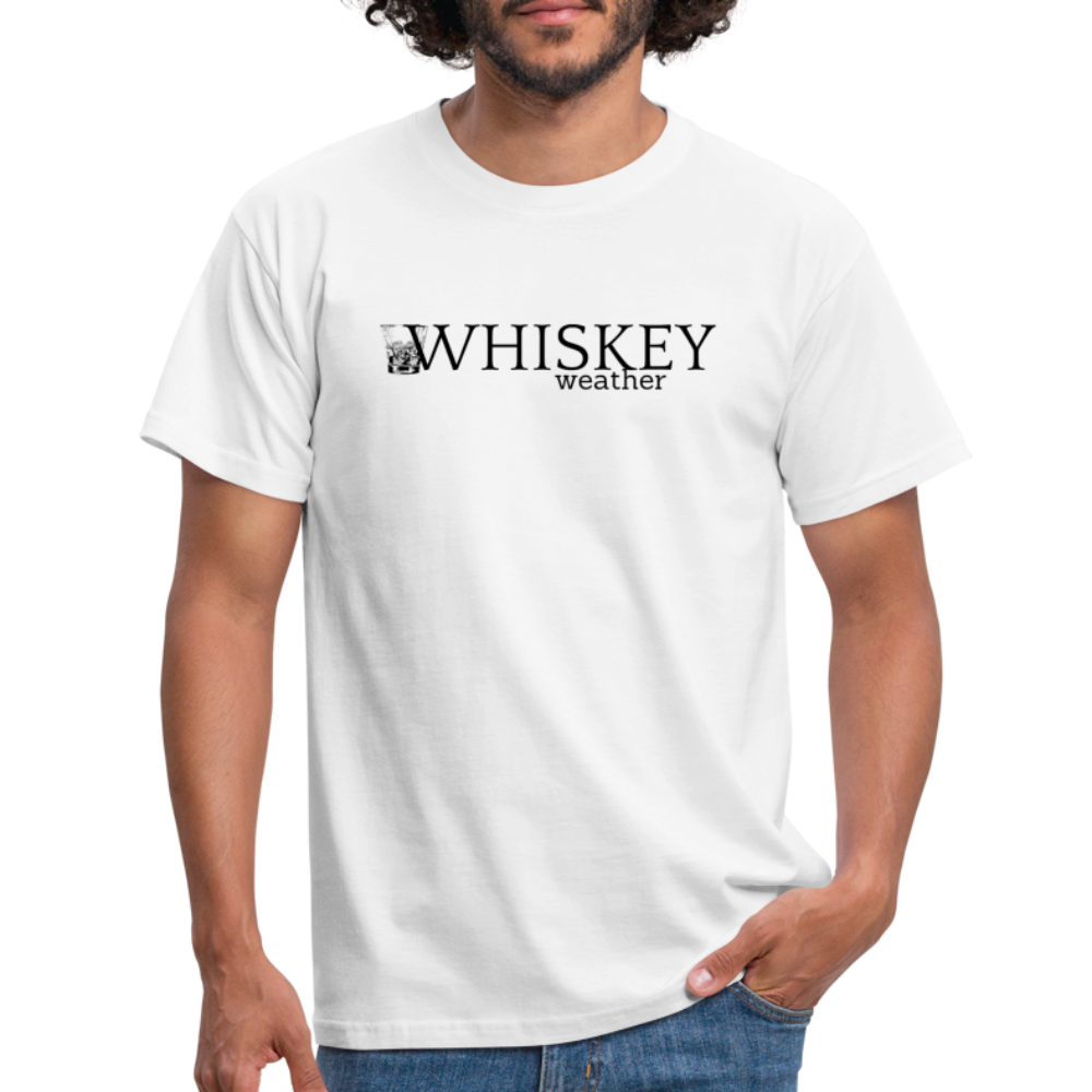 WHISKEY WEATHER - Herren T-Shirt - weiß