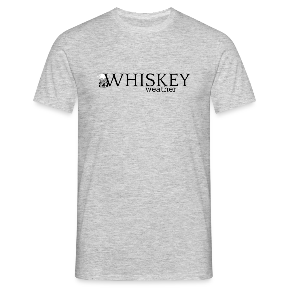 WHISKEY WEATHER - Herren T-Shirt - Grau meliert