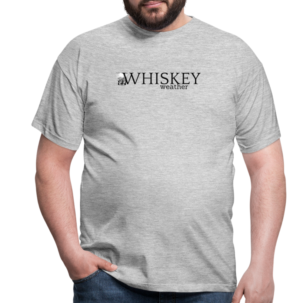 WHISKEY WEATHER - Herren T-Shirt - Grau meliert