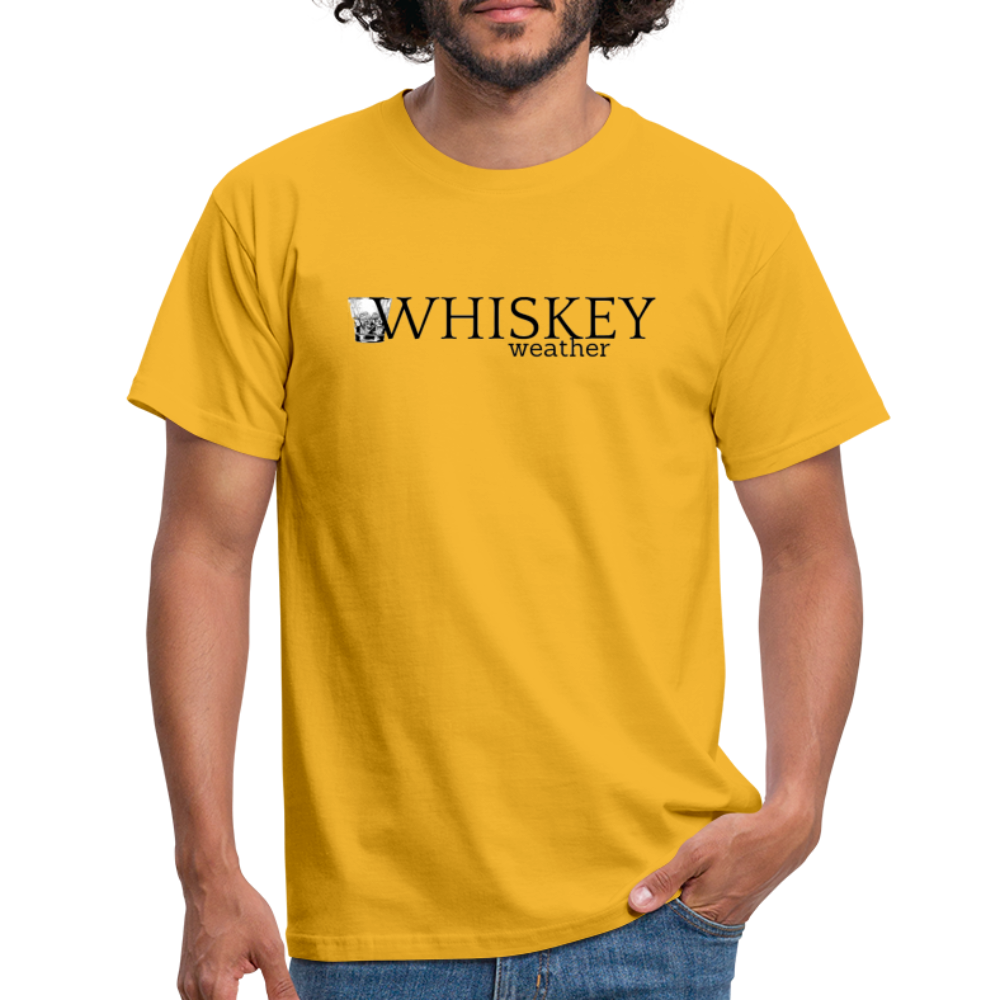 WHISKEY WEATHER - Herren T-Shirt - Gelb