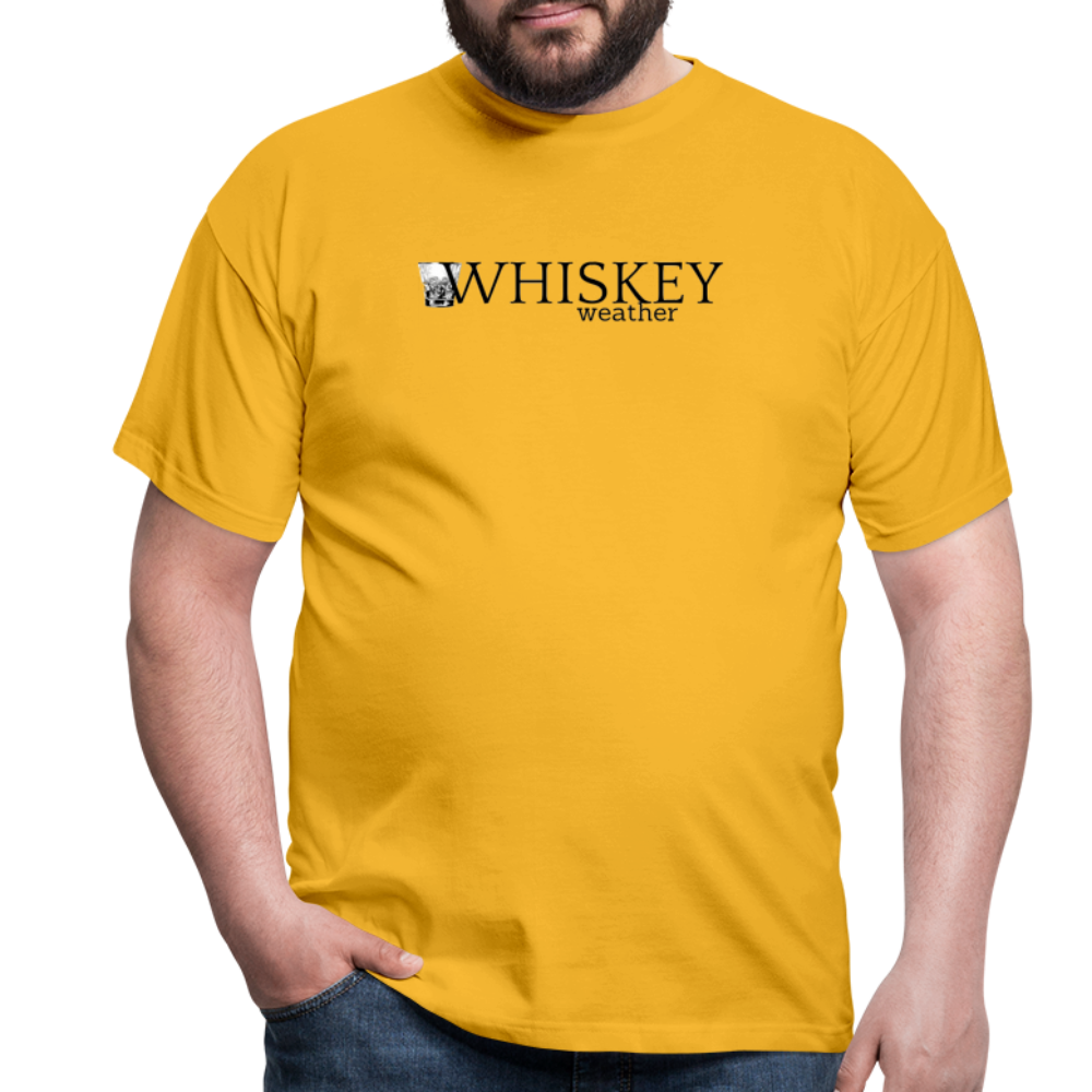 WHISKEY WEATHER - Herren T-Shirt - Gelb