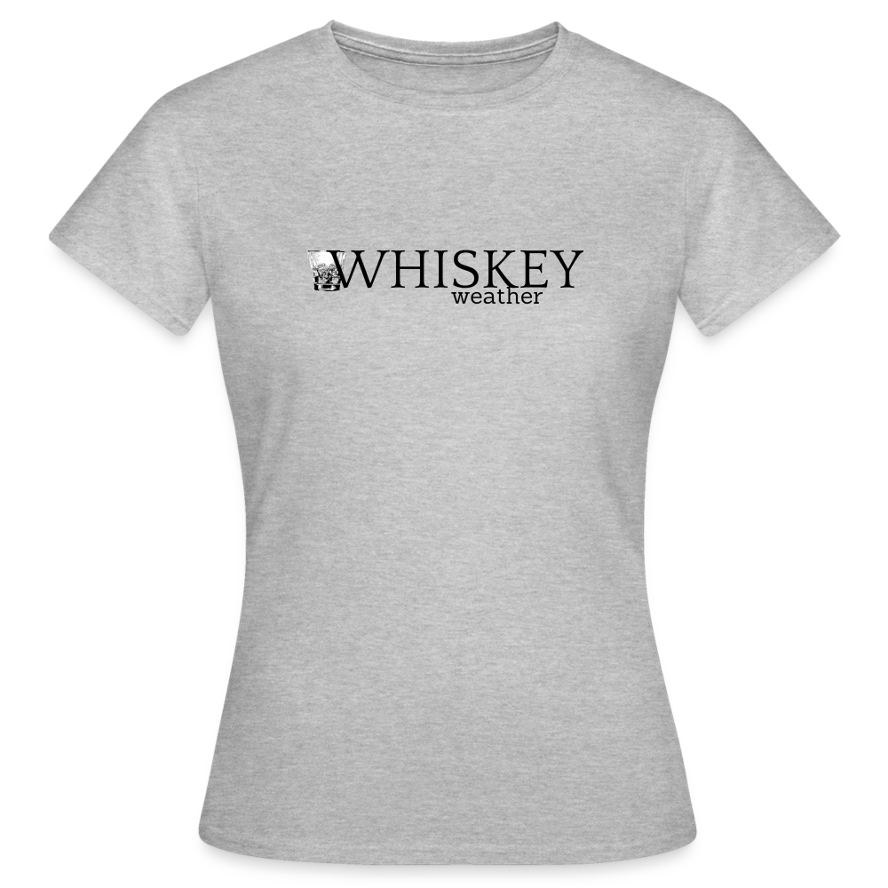 WHISKEY WEATHER - Damen T-Shirt - Grau meliert