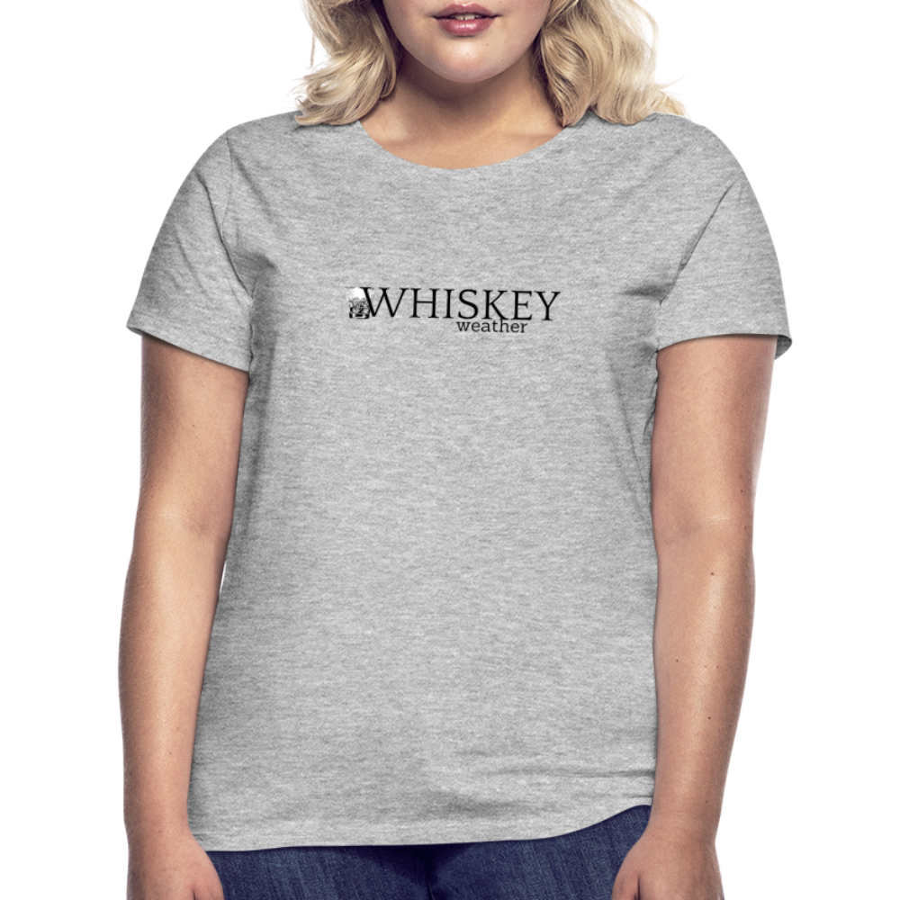 WHISKEY WEATHER - Damen T-Shirt - Grau meliert