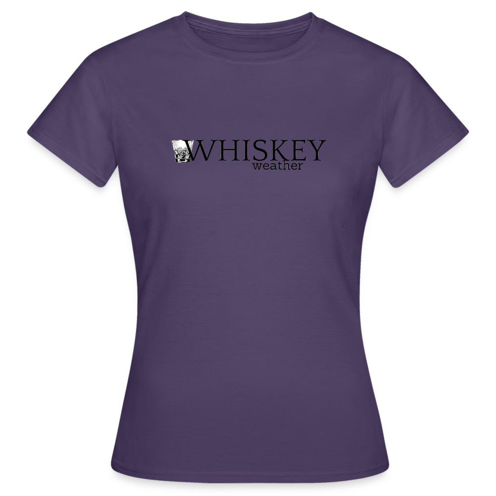 WHISKEY WEATHER - Damen T-Shirt - Dunkellila