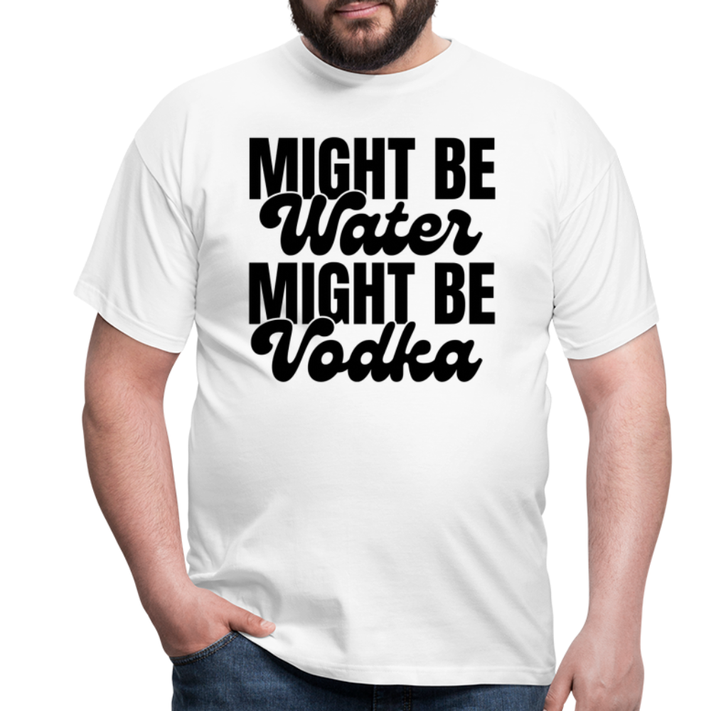 MIGHT BE WATER - Herren T-Shirt - weiß