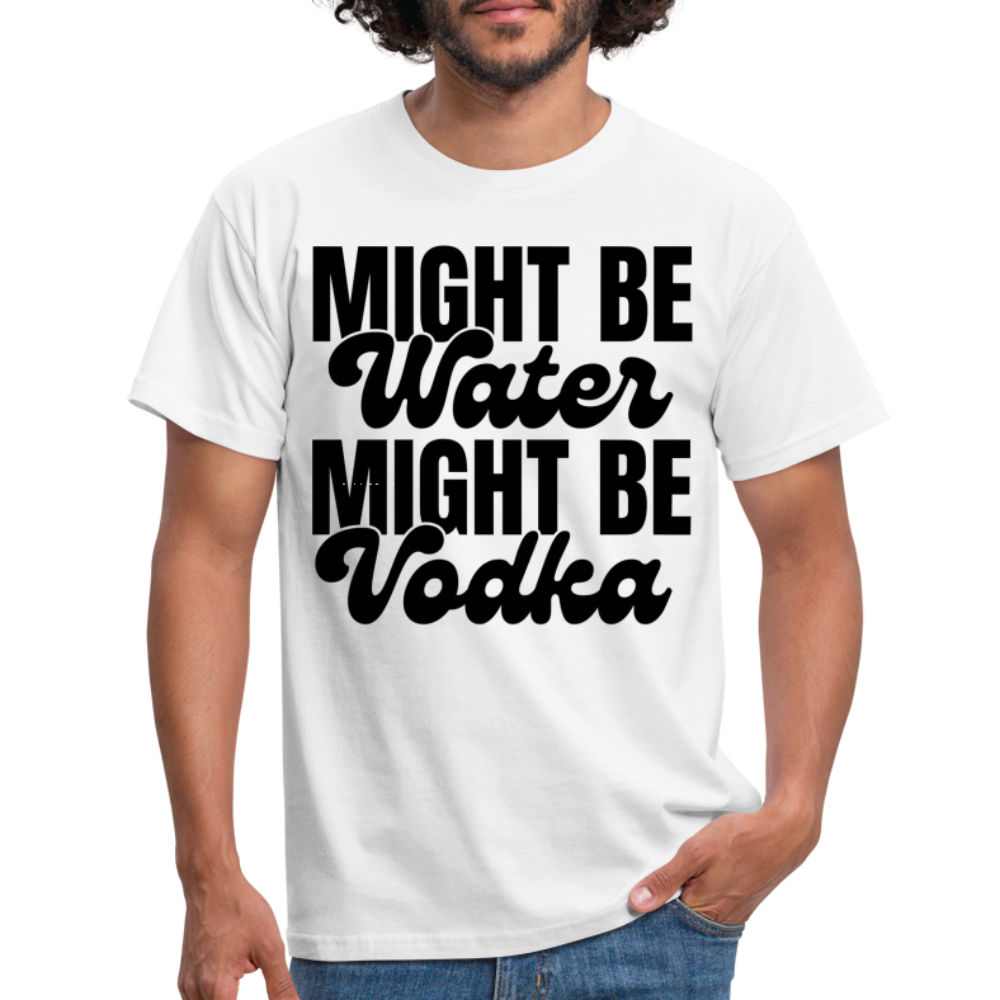 MIGHT BE WATER - Herren T-Shirt - weiß