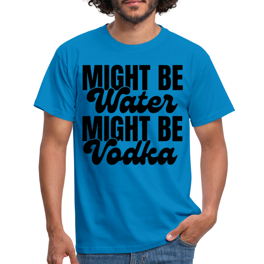 MIGHT BE WATER - Herren T-Shirt - Royalblau