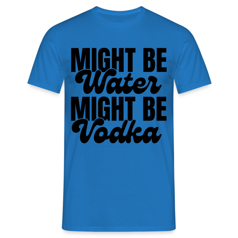 MIGHT BE WATER - Herren T-Shirt - Royalblau