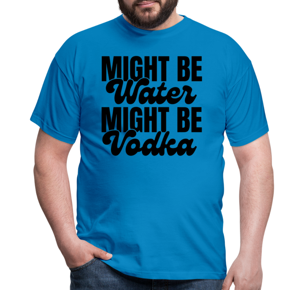 MIGHT BE WATER - Herren T-Shirt - Royalblau