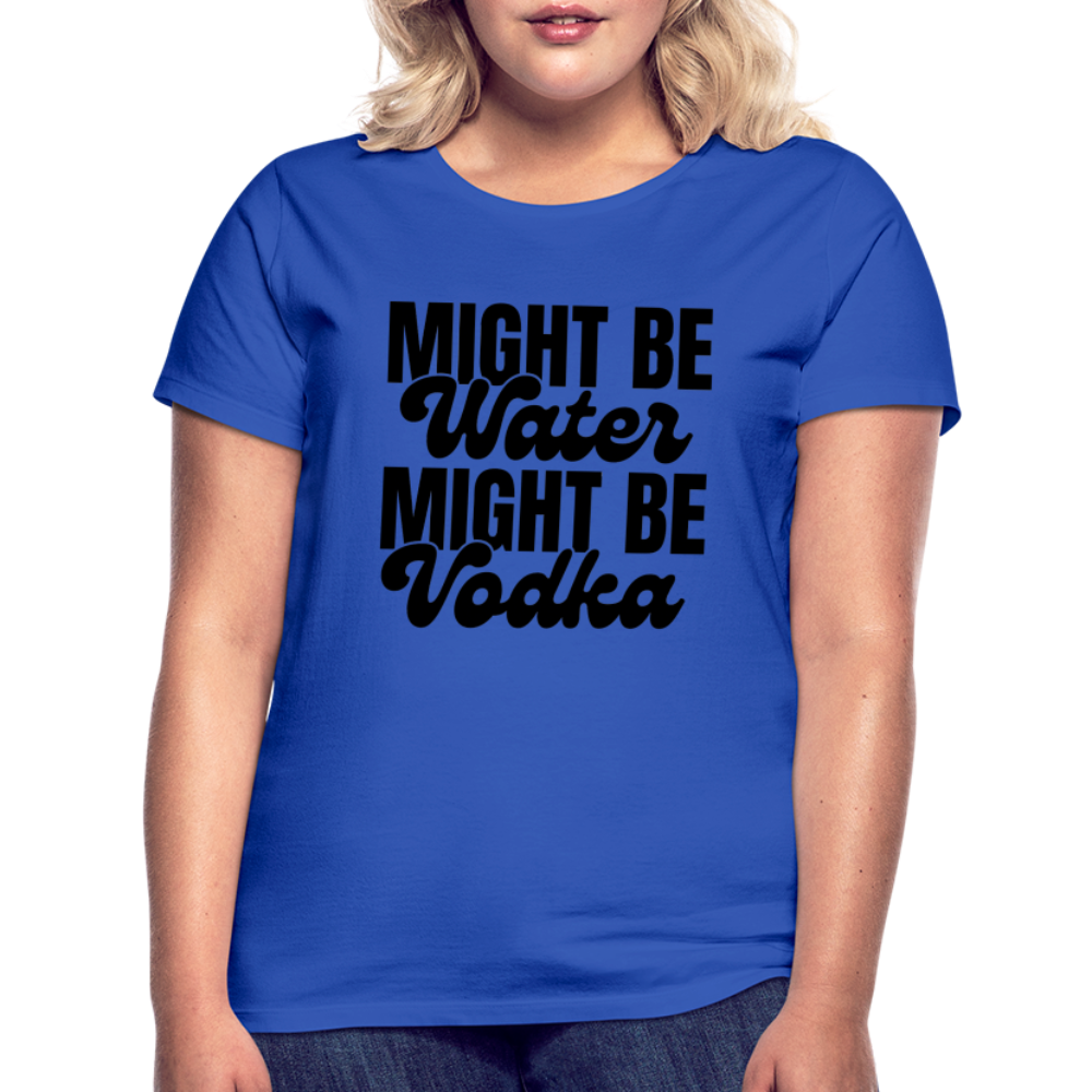 MIGHT BE WATER - Damen T-Shirt - Royalblau