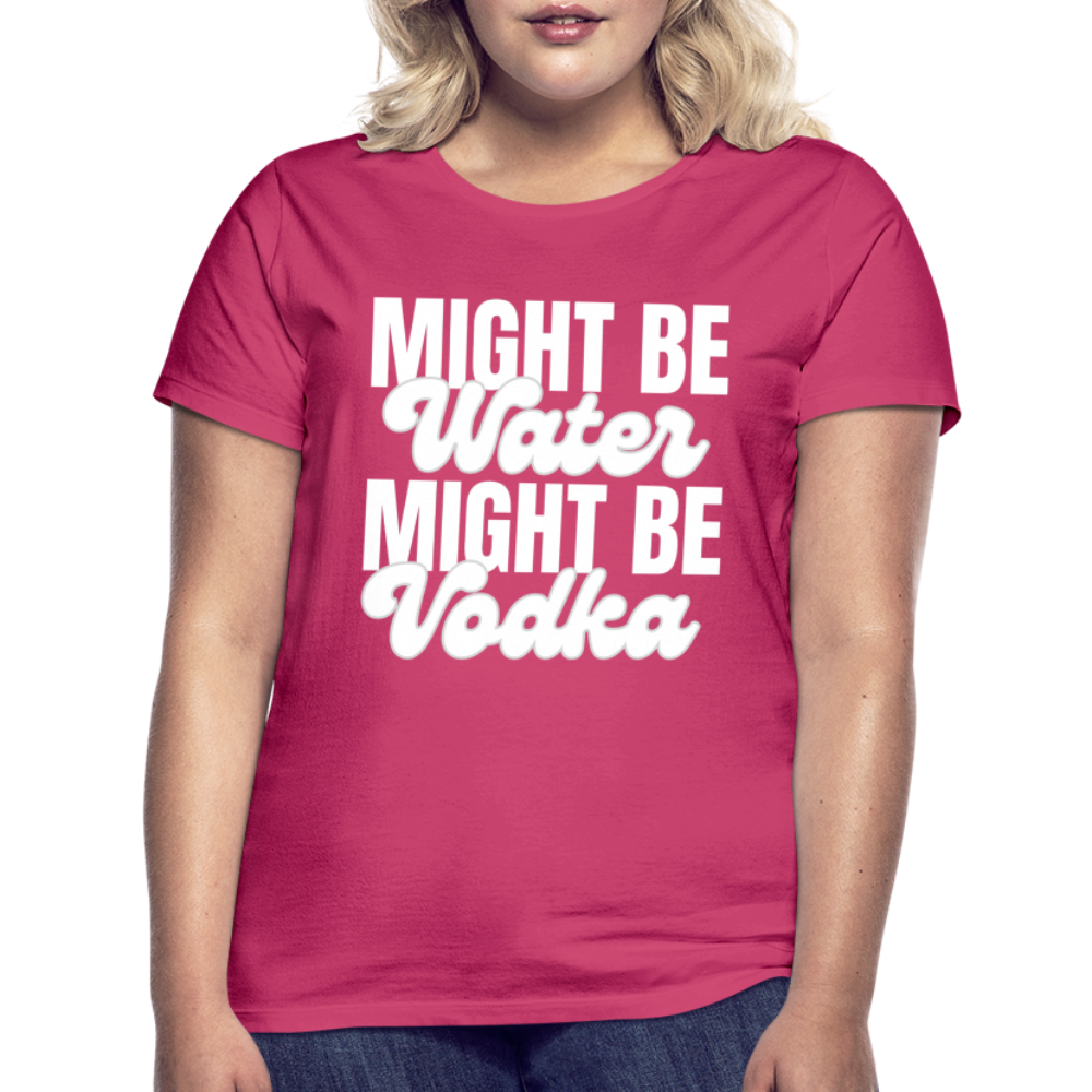 MIGHT BE WATER - Damen T-Shirt - Azalea