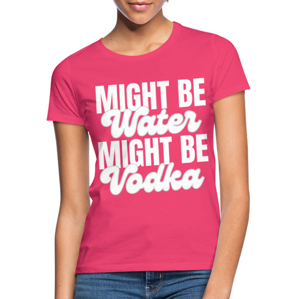 MIGHT BE WATER - Damen T-Shirt - Azalea