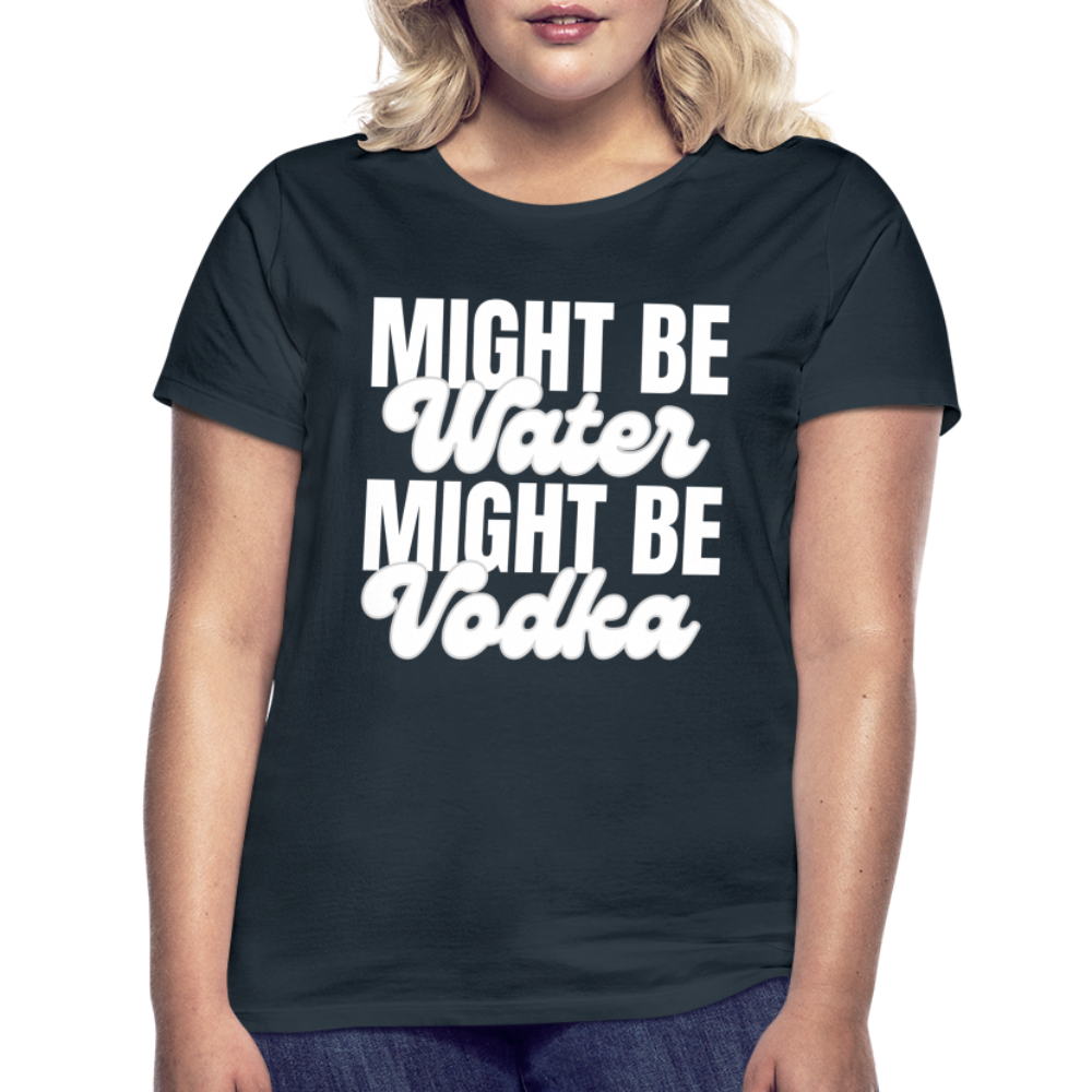 MIGHT BE WATER - Damen T-Shirt - Navy