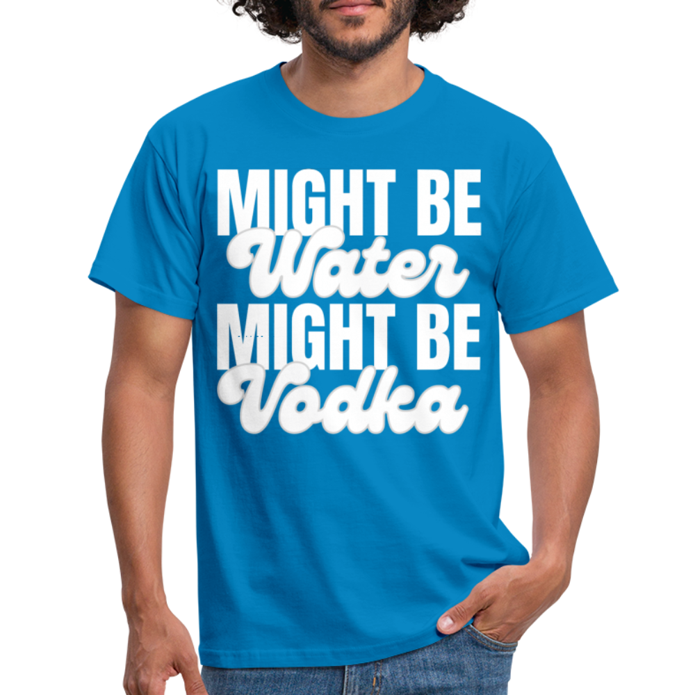 MIGHT BE WATER - Herren T-Shirt - Royalblau