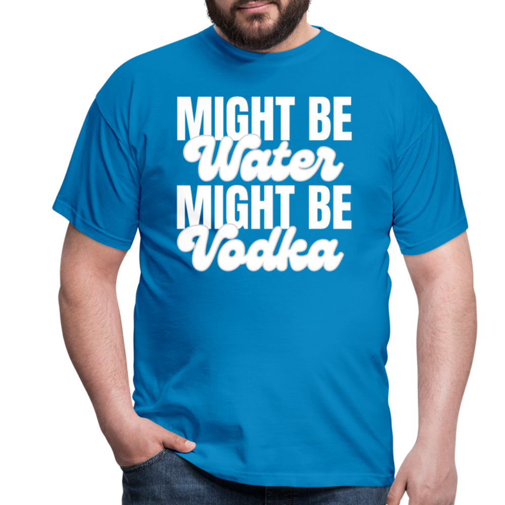 MIGHT BE WATER - Herren T-Shirt - Royalblau