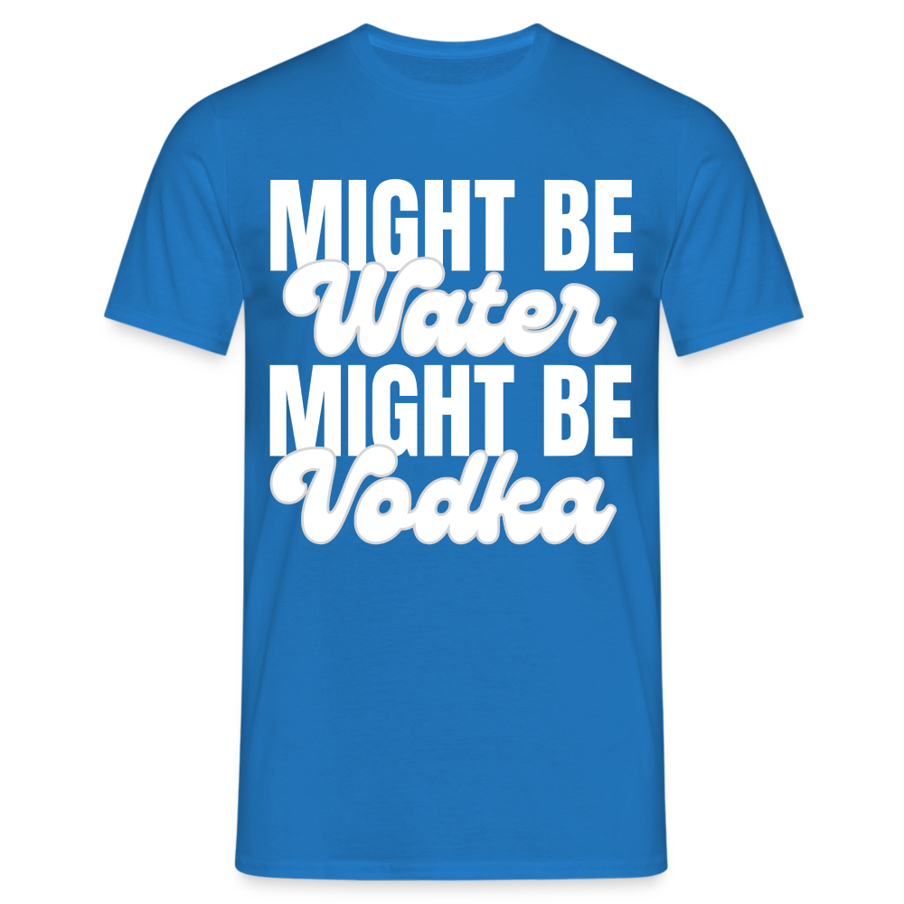 MIGHT BE WATER - Herren T-Shirt - Royalblau