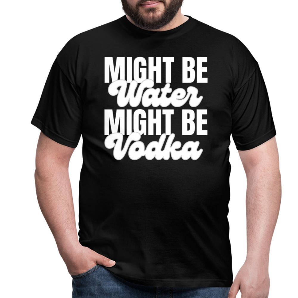 MIGHT BE WATER - Herren T-Shirt - Schwarz