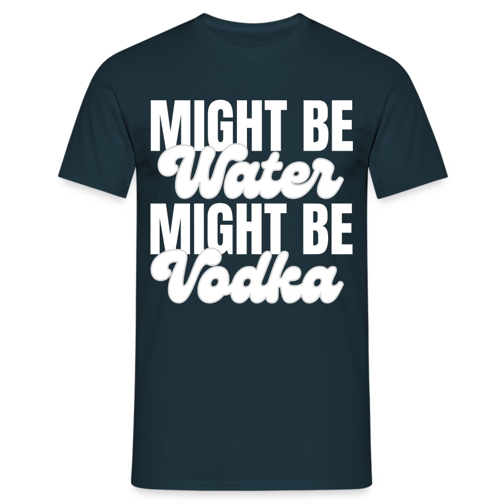 MIGHT BE WATER - Herren T-Shirt - Navy