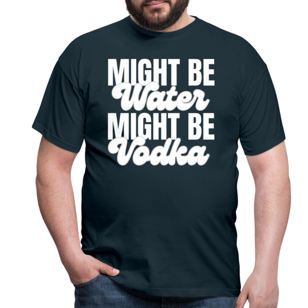 MIGHT BE WATER - Herren T-Shirt - Navy