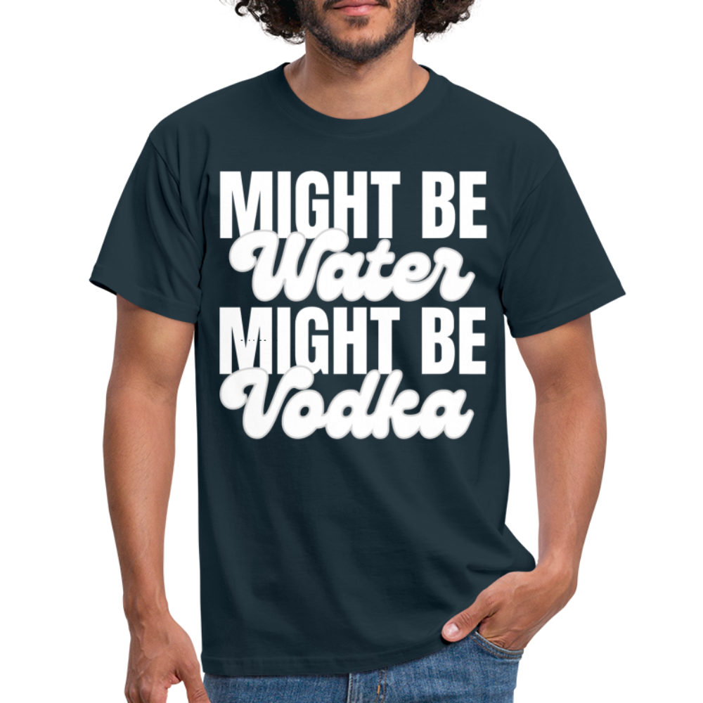 MIGHT BE WATER - Herren T-Shirt - Navy