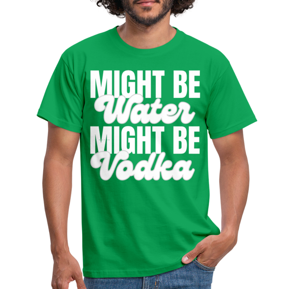 MIGHT BE WATER - Herren T-Shirt - Kelly Green