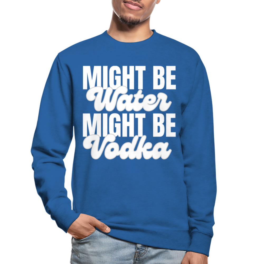 MIGHT BE WATER - Unisex Pullover - Royalblau