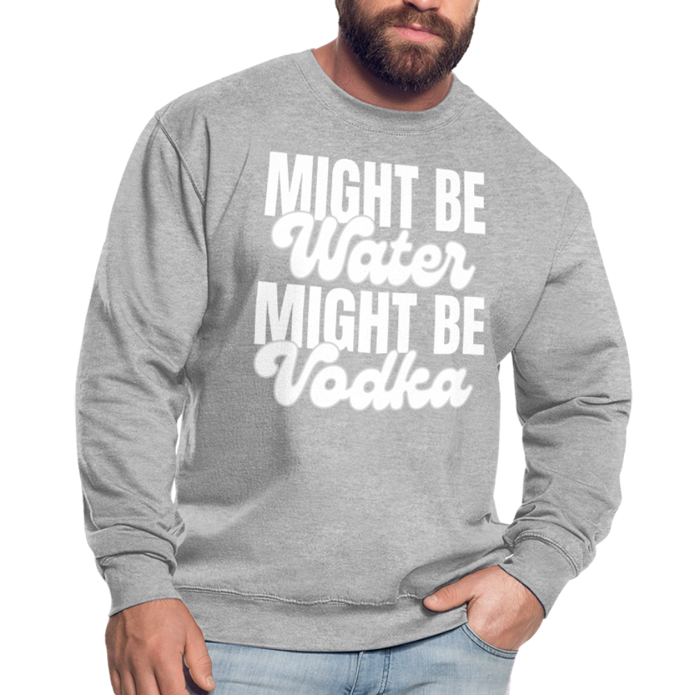 MIGHT BE WATER - Unisex Pullover - Weißgrau meliert