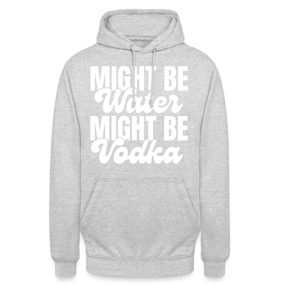 MIGHT BE WATER - Unisex Hoodie - Hellgrau meliert