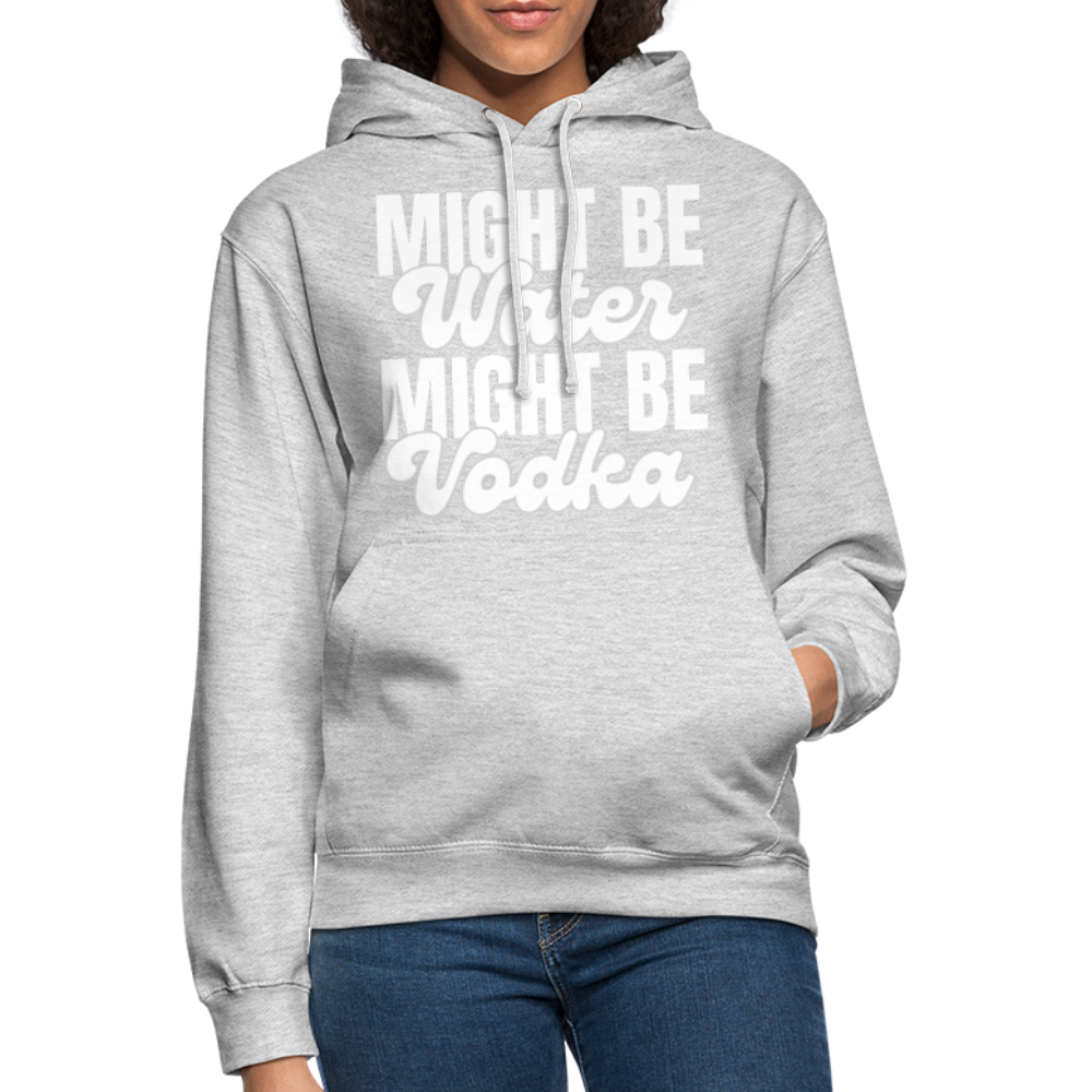 MIGHT BE WATER - Unisex Hoodie - Hellgrau meliert