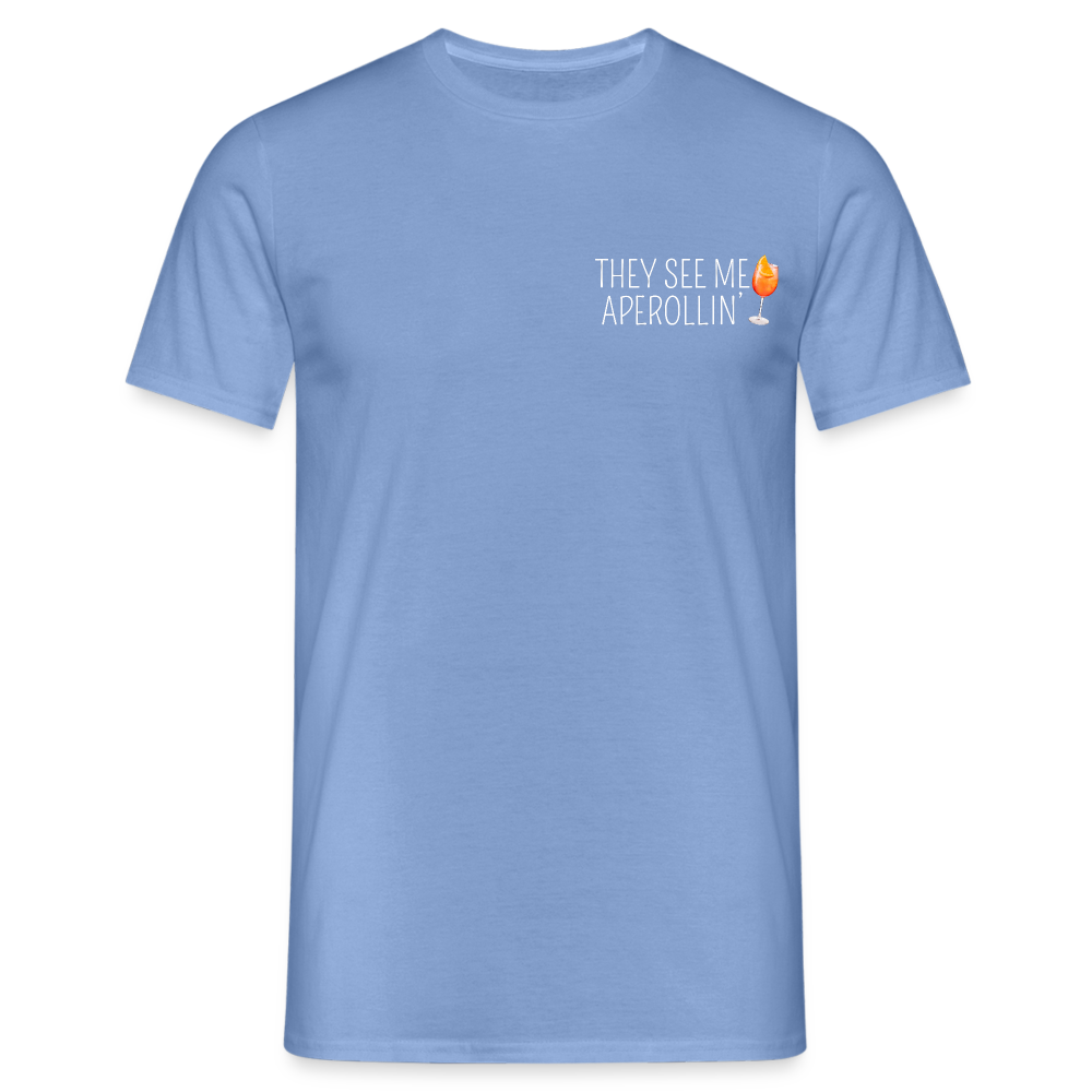 SEE ME APEROLLIN - Herren T-Shirt - carolina blue