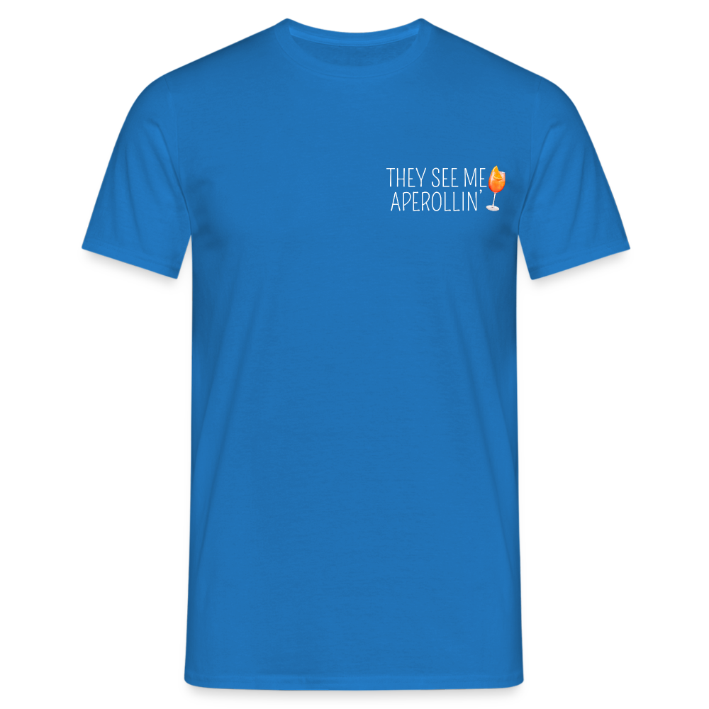 SEE ME APEROLLIN - Herren T-Shirt - Royalblau