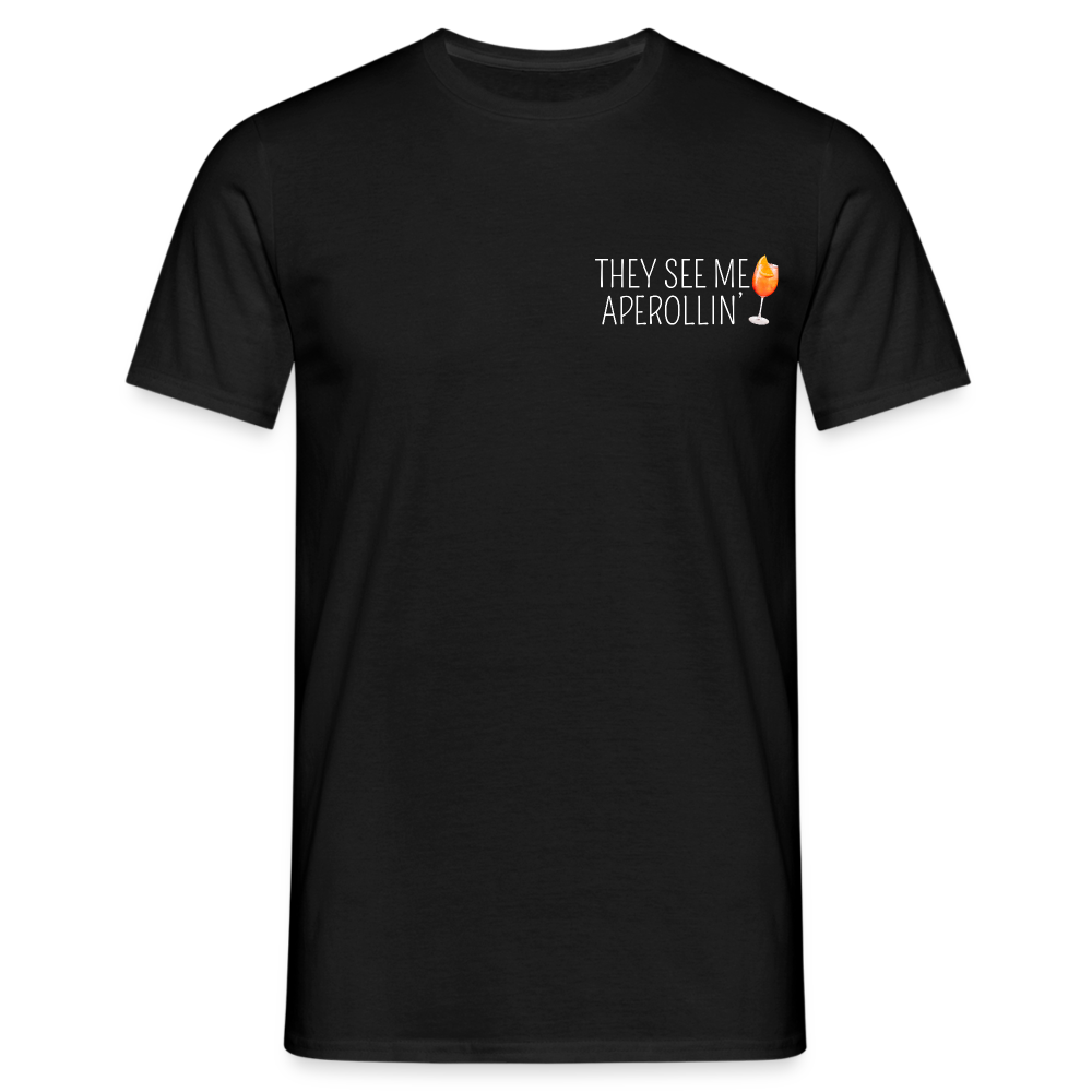 SEE ME APEROLLIN - Herren T-Shirt - Schwarz