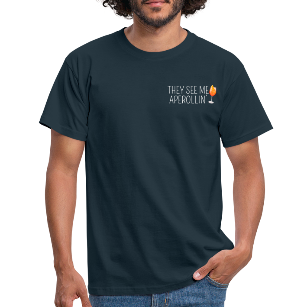 SEE ME APEROLLIN - Herren T-Shirt - Navy