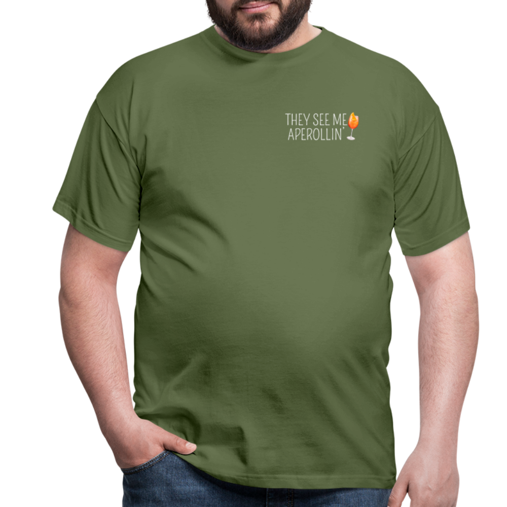 SEE ME APEROLLIN - Herren T-Shirt - Militärgrün