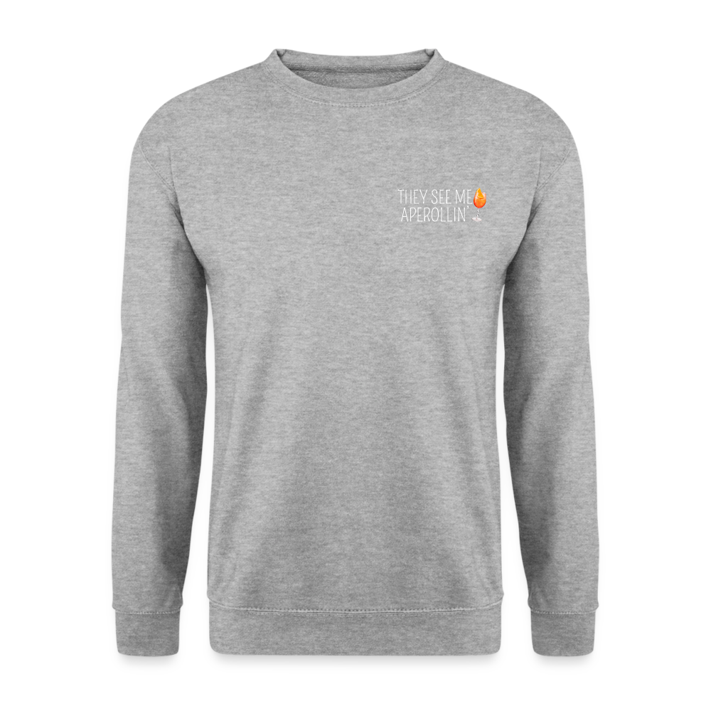 SEE ME APEROLLIN - Unisex Pullover - Weißgrau meliert