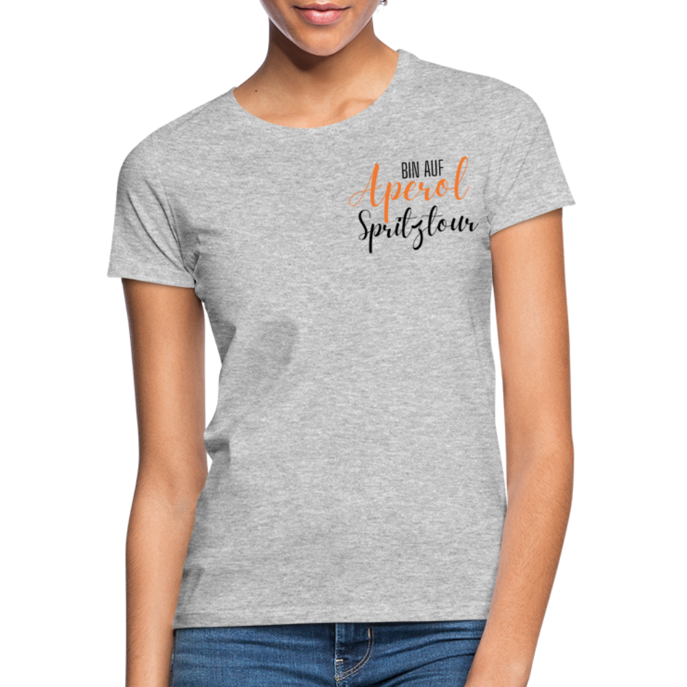 APEROL SPRITZTOUR - Damen T-Shirt - Grau meliert