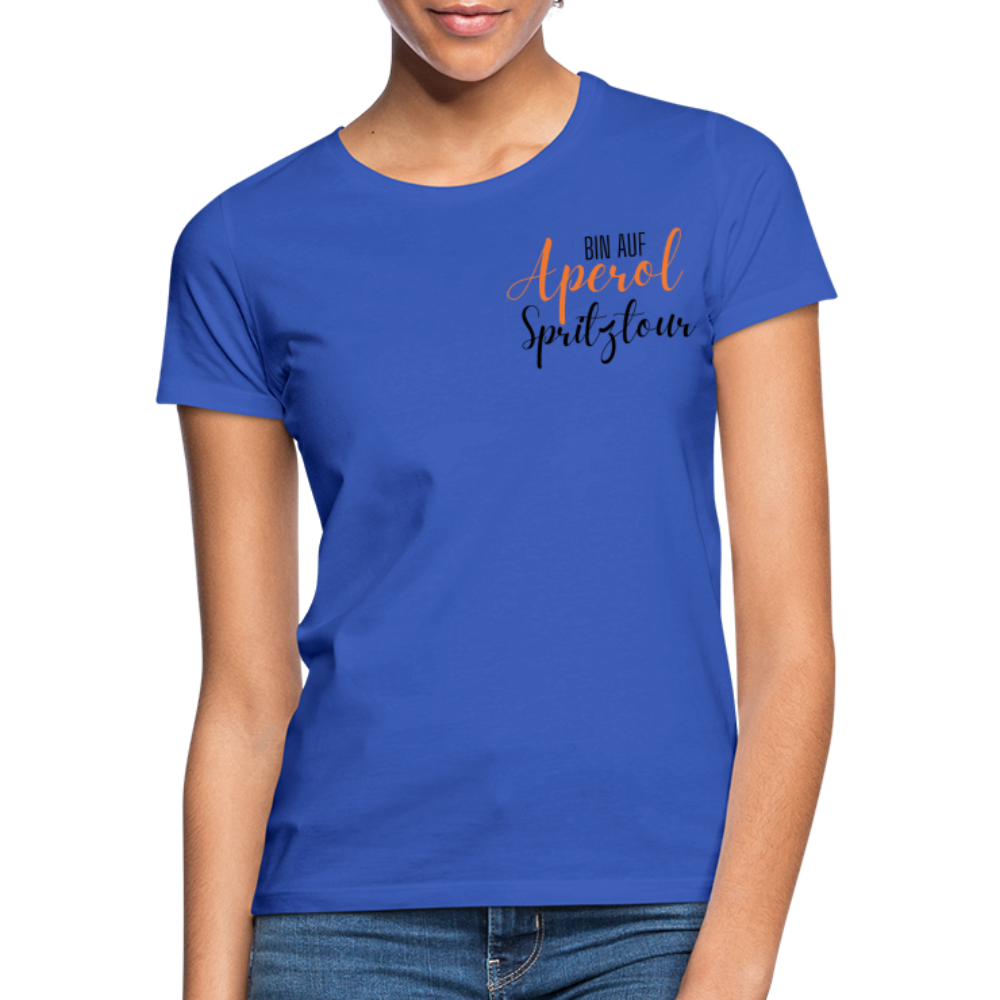 APEROL SPRITZTOUR - Damen T-Shirt - Royalblau