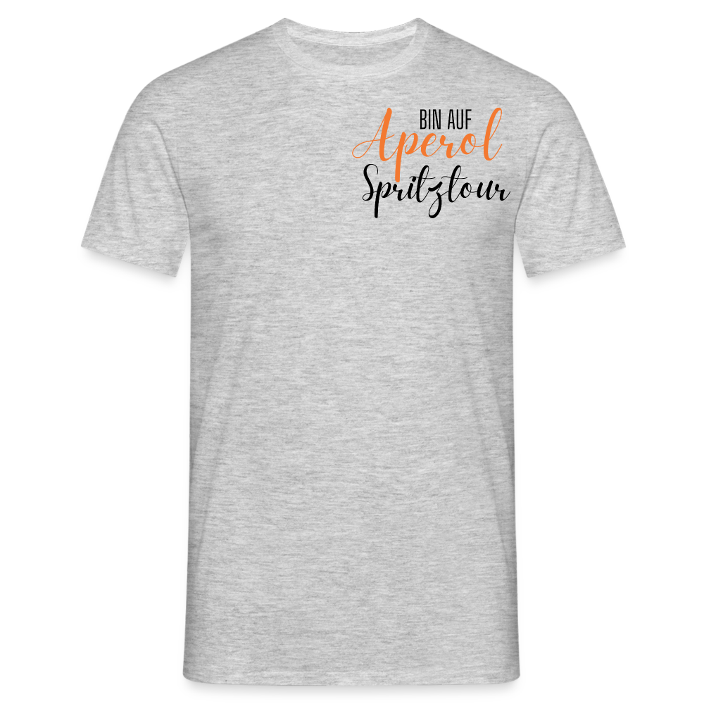 APEROL SPRITZTOUR - Herren T-Shirt - Grau meliert