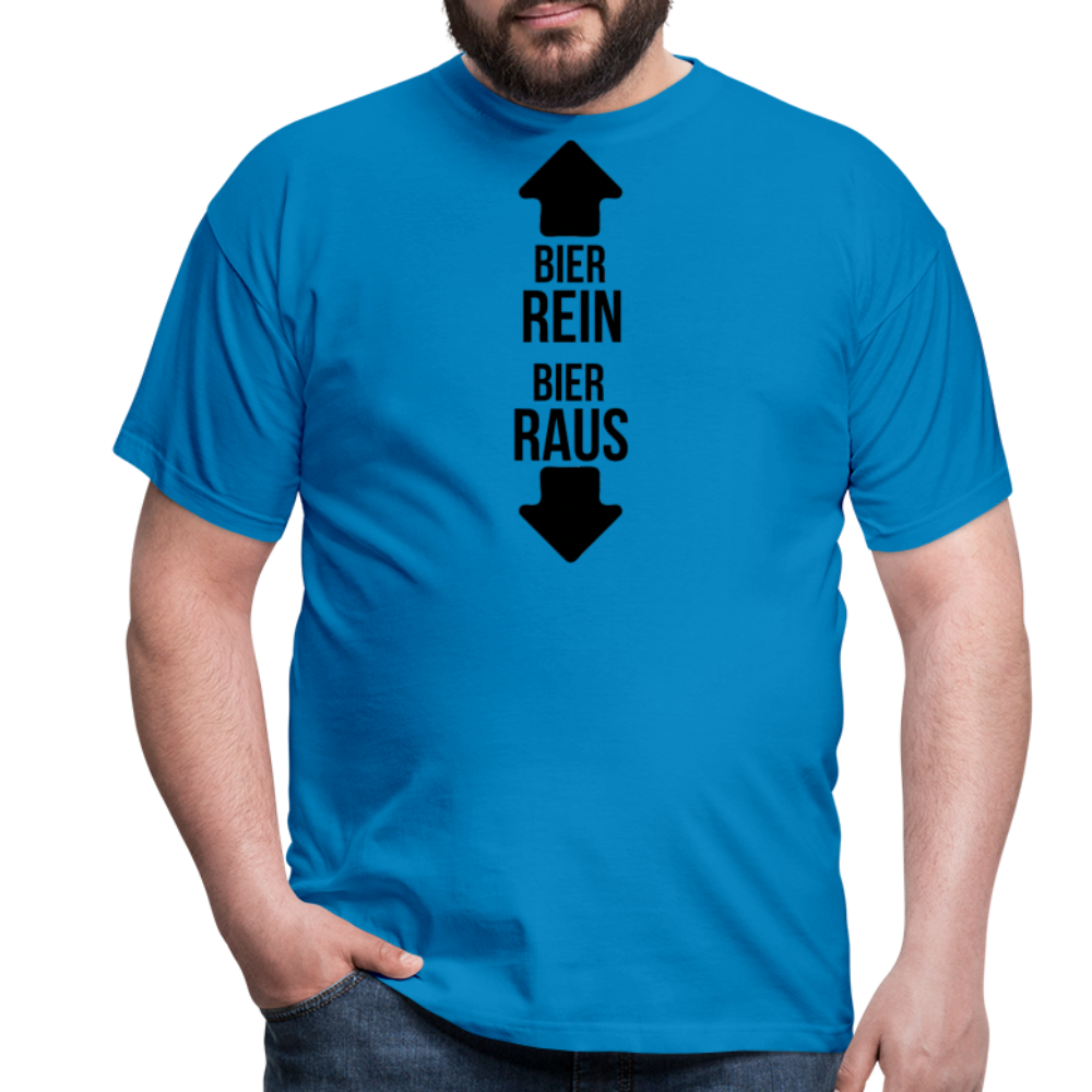 BIER REIN BIER RAUS - Herren T-Shirt - Royalblau