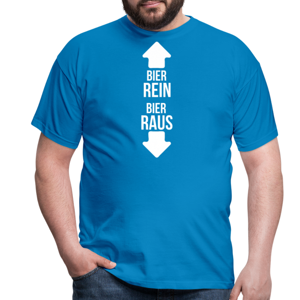 BIER REIN BIER RAUS - Herren T-Shirt - Royalblau