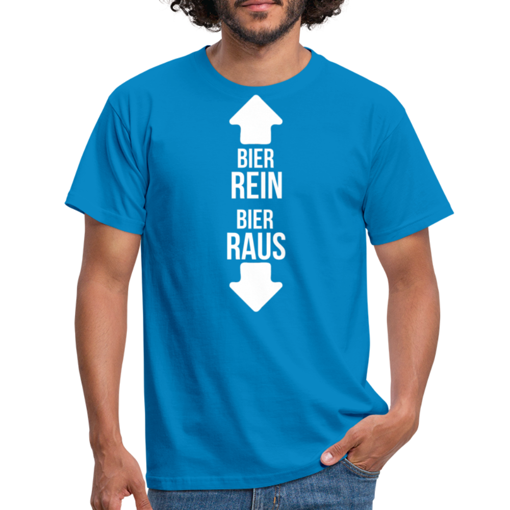 BIER REIN BIER RAUS - Herren T-Shirt - Royalblau